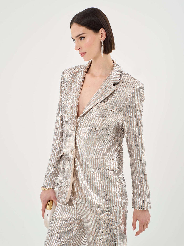 Single Breasted Sequin Blazer