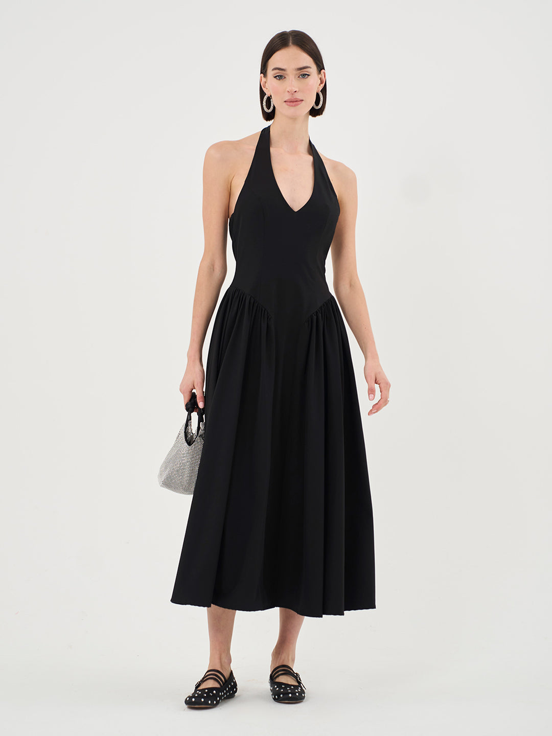 Halterneck Midi Dress