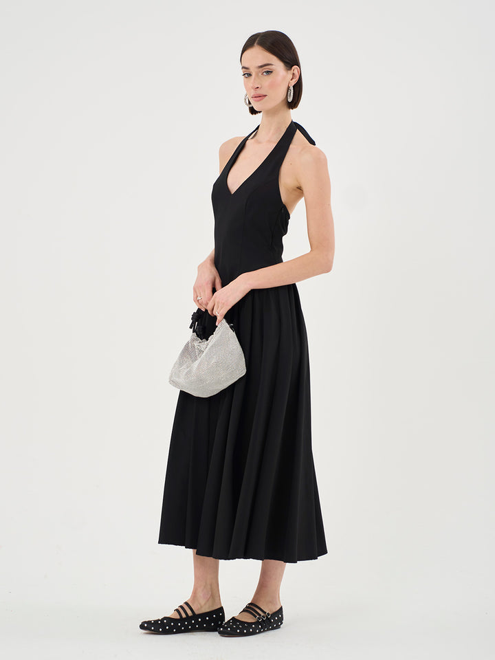 Halterneck Midi Dress