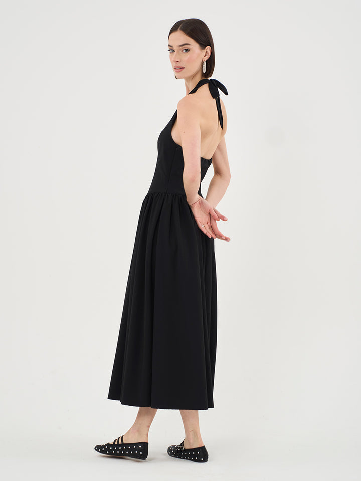 Halterneck Midi Dress