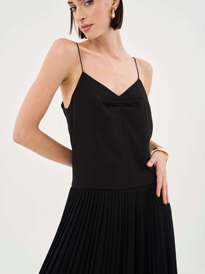 Pleated Cami Maxi Dress