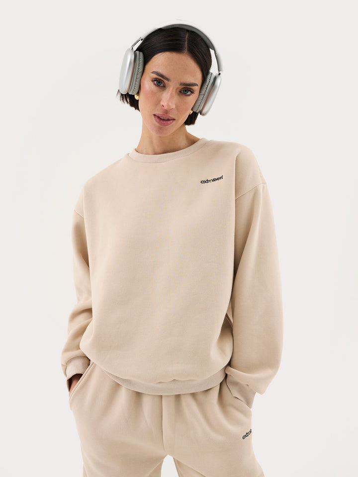 Oversized Crew Neck Sweatshirt